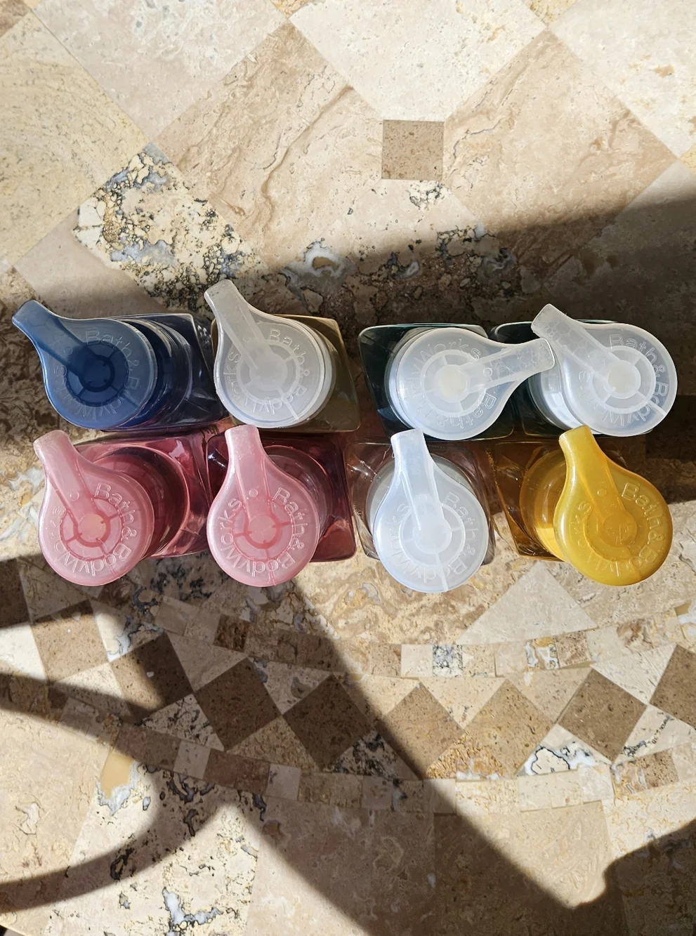 Bath & Body Works EMPTY Foaming Hand Soap Bottles Lot Bundle NO SOAP Plastic